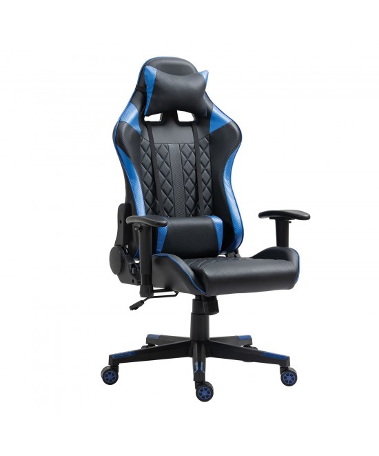 Καρέκλα Γραφείου ArteLibre Gaming ENNIS Μπλε/Μαύρο PVC 70x55x122-131cm