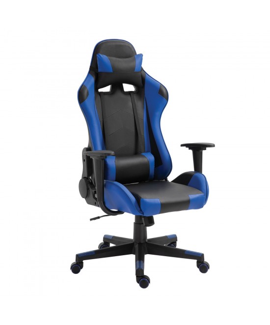 Καρέκλα Γραφείου ArteLibre Gaming NAVAN Μπλε/Μαύρο PVC 68x53x122-131cm