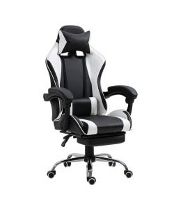 Καρέκλα Γραφείου ArteLibre Gaming BRAY Λευκό/Μαύρο PVC 67x50x120-127cm