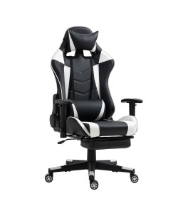 Καρέκλα Γραφείου ArteLibre Gaming SLIGO Λευκό/Μαύρο PVC 70x55x122-131cm