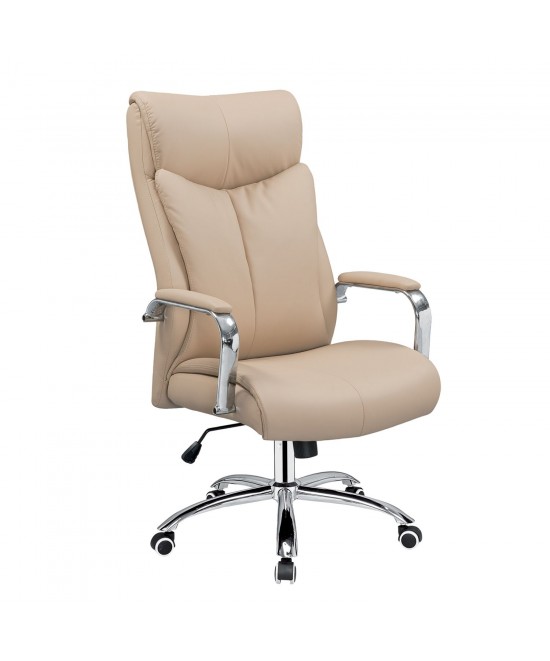 Καρέκλα Γραφείου ArteLibre ELGIN Μπεζ PU 79x62.5x117-125cm Καρέκλα Γραφείου ArteLibre ELGIN Μπεζ PU 79x62.5x117-125cm