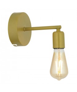 Φωτιστικό Τοίχου ArteLibre BIN Χρυσό Μέταλλο 10x15cm