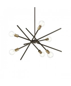 Φωτιστικό Κρεμαστό ArteLibre MET Πολύφωτο Μαύρο Μέταλλο 60x70cm