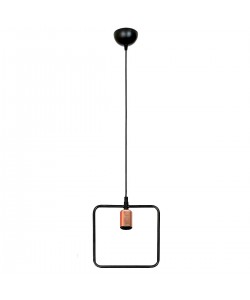 Φωτιστικό Κρεμαστό ArteLibre MAY Μαύρο Μέταλλο 23x75cm