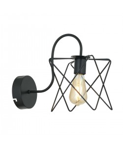 Φωτιστικό Τοίχου ArteLibre MOND Μαύρο Μέταλλο 30x36cm
