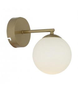 Φωτιστικό Τοίχου ArteLibre ELV Τοίχου Αντικέ/Λευκό Μέταλλο/Γυαλί 15x17cm