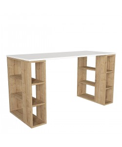 Γραφείο ArteLibre WIMSEY Λευκό/Sapphire Μοριοσανίδα/Μελαμίνη 140x60x74cm