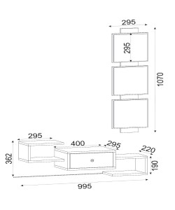 Έπιπλο Εισόδου ArteLibre Patmos Μαύρο 100x22x140cm Έπιπλο Εισόδου ArteLibre Patmos Μαύρο 100x22x140cm