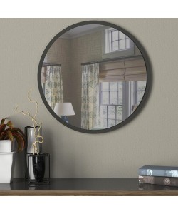 Καθρέπτης Τοίχου ArteLibre MAKUR Ανθρακί Μοριοσανίδα/Γυαλί 60x60cm Καθρέπτης Τοίχου ArteLibre MAKUR Ανθρακί Μοριοσανίδα/Γυαλί 60x60cm