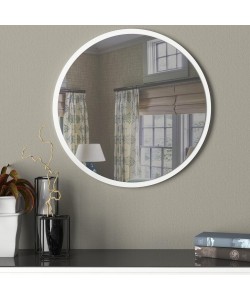 Καθρέπτης Τοίχου ArteLibre MAKUR Λευκό Μοριοσανίδα/Γυαλί 60x60cm