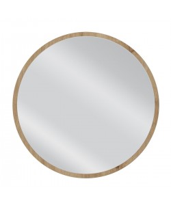 Καθρέπτης Τοίχου ArteLibre MAKUR Φυσικό Μοριοσανίδα/Γυαλί 60x60cm