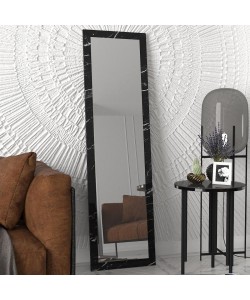 Καθρέπτης Τοίχου ArteLibre BHAVITH Μαύρο Μοριοσανίδα/Γυαλί 160x45cm