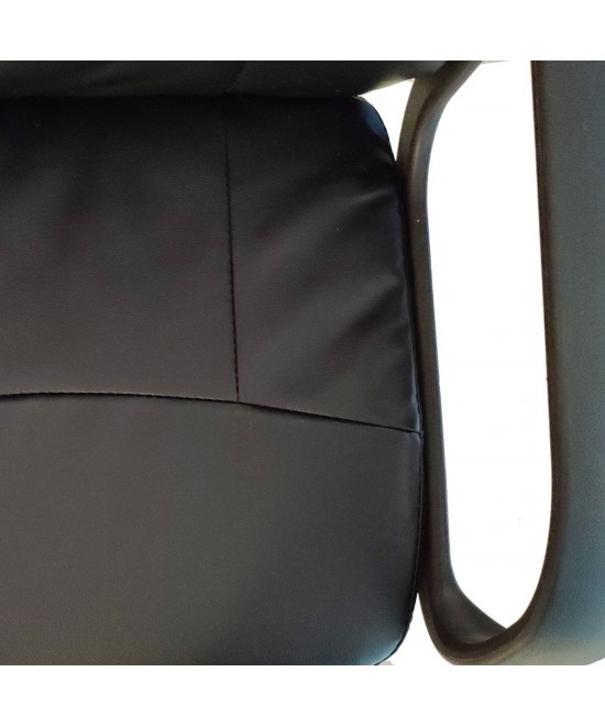 Καρέκλα Γραφείου ArteLibre ABA Μαύρο PVC 53x49x85-97cm Καρέκλα Γραφείου ArteLibre ABA Μαύρο PVC 53x49x85-97cm