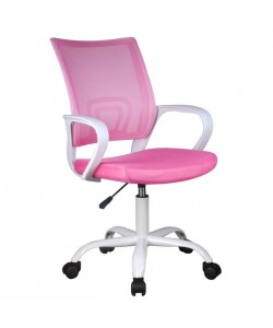 Καρέκλα Γραφείου ArteLibre RALOU Ροζ Mesh 53x59x88-98cm