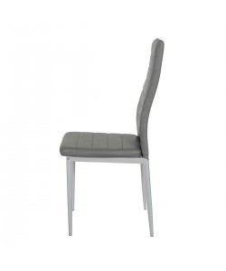 Καρέκλα ArteLibre ROSE Σκούρο Γκρι PVC 53x39x96cm Καρέκλα ArteLibre ROSE Σκούρο Γκρι PVC 53x39x96cm