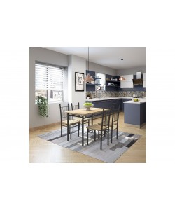 Τραπέζι Σετ (4+1) ArteLibre BLUE DAWN Sonoma 120x68x75cm Τραπέζι Σετ (4+1) ArteLibre BLUE DAWN Sonoma 120x68x75cm