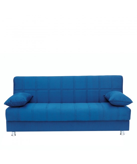 Καναπές Κρεβάτι Τριθέσιος ArteLibre LAURA Μπλε 190x84x86cm