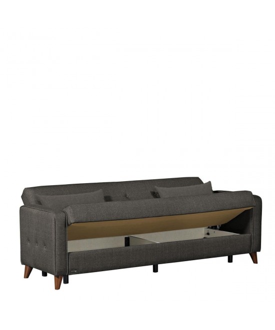 Καναπές Κρεβάτι Τριθέσιος ArteLibre GABRIEL 3S Γκρι 216x79x81cm