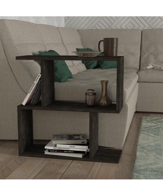 Τραπεζάκι Άκρης ArteLibre MATHRAKI Wenge Μοριοσανίδα/Μελαμίνη 60x20x60cm