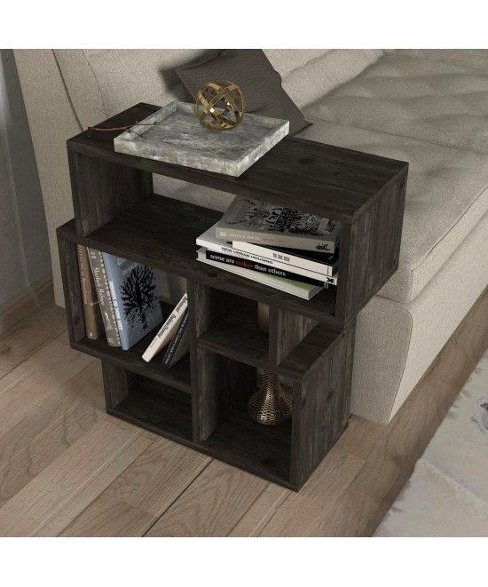 Τραπεζάκι Άκρης ArteLibre LIPSI Wenge Μοριοσανίδα/Μελαμίνη 60x22x60cm