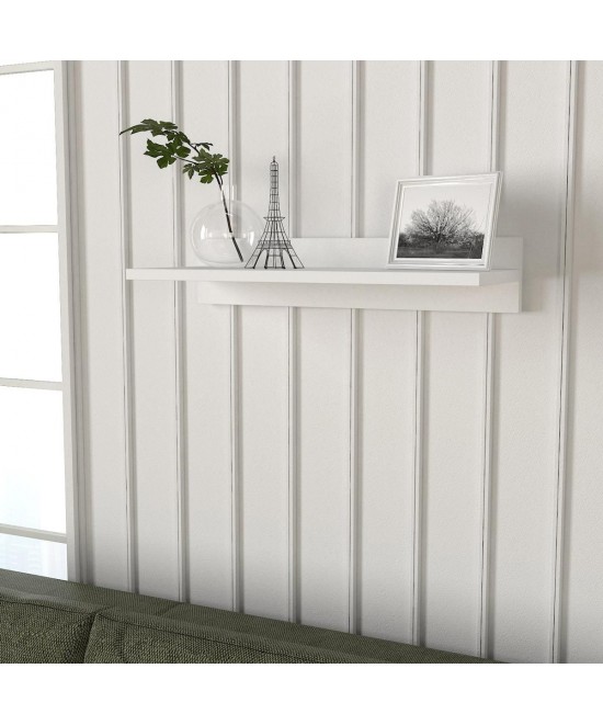 Ράφι Τοίχου ArteLibre EMBER Λευκό Μοριοσανίδα/Μελαμίνη 60x24x12cm