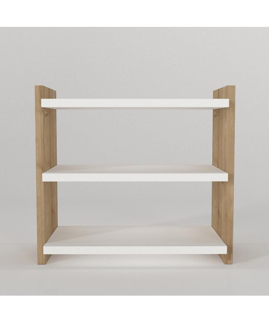 Ράφι Επιτραπέζιο ArteLibre ABELL Λευκό/Φυσικό Μοριοσανίδα/Μελαμίνη 44x17x40cm