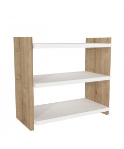 Ράφι Επιτραπέζιο ArteLibre ABELL Λευκό/Φυσικό Μοριοσανίδα/Μελαμίνη 44x17x40cm