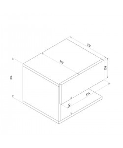 Κομοδίνο ArteLibre ABELL Φυσικό Μοριοσανίδα/Μελαμίνη 40x35x32cm Κομοδίνο ArteLibre ABELL Φυσικό Μοριοσανίδα/Μελαμίνη 40x35x32cm