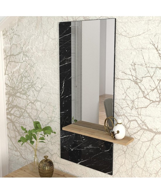 Έπιπλο Εισόδου ArteLibre AOKI Μαύρο/Φυσικό Μοριοσανίδα/Μελαμίνη 60x15x120cm