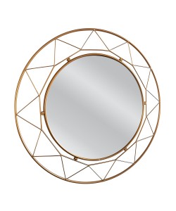 Καθρέπτης Τοίχου ArteLibre AERIN Χρυσό Μέταλλο/Γυαλί 80x4x80cm Καθρέπτης Τοίχου ArteLibre AERIN Χρυσό Μέταλλο/Γυαλί 80x4x80cm