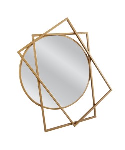 Καθρέπτης Τοίχου ArteLibre AMDIR Χρυσό Μέταλλο/Γυαλί 53x3x61cm Καθρέπτης Τοίχου ArteLibre AMDIR Χρυσό Μέταλλο/Γυαλί 53x3x61cm