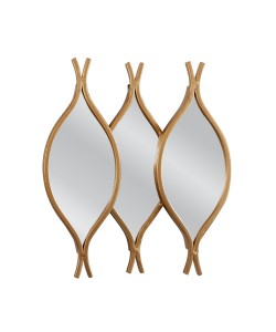 Καθρέπτης Τοίχου ArteLibre AMRAS Χρυσό Μέταλλο/Γυαλί 31.5x3x33cm Καθρέπτης Τοίχου ArteLibre AMRAS Χρυσό Μέταλλο/Γυαλί 31.5x3x33cm