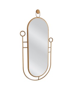 Καθρέπτης Τοίχου ArteLibre ANGBOR Χρυσό Μέταλλο/Γυαλί 65x2x100cm Καθρέπτης Τοίχου ArteLibre ANGBOR Χρυσό Μέταλλο/Γυαλί 65x2x100cm