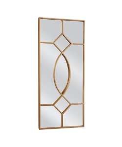 Καθρέπτης Τοίχου ArteLibre ARAGLAS Χρυσό Μέταλλο/Γυαλί 90x2x40cm Καθρέπτης Τοίχου ArteLibre ARAGLAS Χρυσό Μέταλλο/Γυαλί 90x2x40cm