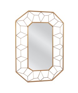 Καθρέπτης Τοίχου ArteLibre ARATAN Χρυσό Μέταλλο/Γυαλί 57x5x87cm Καθρέπτης Τοίχου ArteLibre ARATAN Χρυσό Μέταλλο/Γυαλί 57x5x87cm