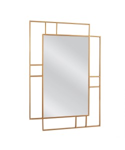 Καθρέπτης Τοίχου ArteLibre ARWEN Χρυσό Μέταλλο/Γυαλί 90x2x68cm Καθρέπτης Τοίχου ArteLibre ARWEN Χρυσό Μέταλλο/Γυαλί 90x2x68cm