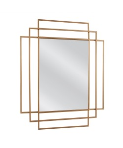 Καθρέπτης Τοίχου ArteLibre AULE Χρυσό Μέταλλο/Γυαλί 80x1.5x65cm Καθρέπτης Τοίχου ArteLibre AULE Χρυσό Μέταλλο/Γυαλί 80x1.5x65cm