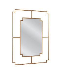 Καθρέπτης Τοίχου ArteLibre BERT Χρυσό Μέταλλο/Γυαλί 90x1.5x65cm Καθρέπτης Τοίχου ArteLibre BERT Χρυσό Μέταλλο/Γυαλί 90x1.5x65cm