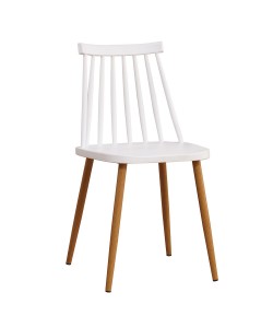 Καρέκλα ArteLibre CYGNET Λευκό PP/Μέταλλο 42x46x80cm Καρέκλα ArteLibre CYGNET Λευκό PP/Μέταλλο 42x46x80cm