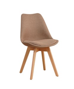Καρέκλα ArteLibre TRUANT Μπεζ Ύφασμα/PP/Ξύλο 49x53x83cm Καρέκλα ArteLibre TRUANT Μπεζ Ύφασμα/PP/Ξύλο 49x53x83cm