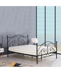 Κρεβάτι ArteLibre CECIL Μεταλλικό Sandy Rusty 212x160x118cm