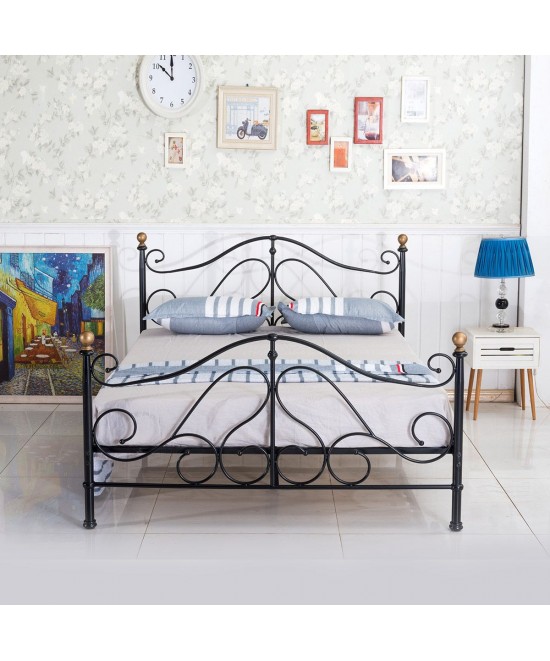 Κρεβάτι ArteLibre EVELYN Μεταλλικό Semy Glossy Black 210x159x109cm (Στρώμα 150x200cm) Κρεβάτι ArteLibre EVELYN Μεταλλικό Semy Glossy Black 210x159x109cm (Στρώμα 150x200cm)