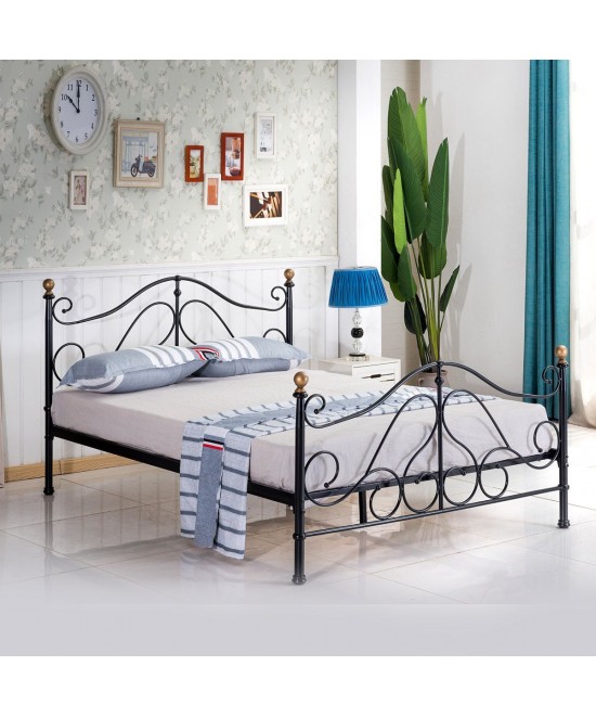 Κρεβάτι ArteLibre EVELYN Μεταλλικό Semy Glossy Black 210x159x109cm (Στρώμα 150x200cm) Κρεβάτι ArteLibre EVELYN Μεταλλικό Semy Glossy Black 210x159x109cm (Στρώμα 150x200cm)