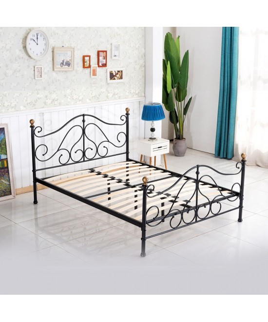 Κρεβάτι ArteLibre EVELYN Μεταλλικό Semy Glossy Black 210x159x109cm (Στρώμα 150x200cm) Κρεβάτι ArteLibre EVELYN Μεταλλικό Semy Glossy Black 210x159x109cm (Στρώμα 150x200cm)