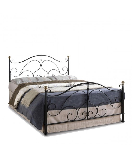 Κρεβάτι ArteLibre EVELYN Μεταλλικό Semy Glossy Black 210x159x109cm (Στρώμα 150x200cm) Κρεβάτι ArteLibre EVELYN Μεταλλικό Semy Glossy Black 210x159x109cm (Στρώμα 150x200cm)