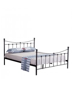 Κρεβάτι ArteLibre SOPHIE Μεταλλικό Sandy Rusty 210x168x110cm (Στρώμα 160x200cm)