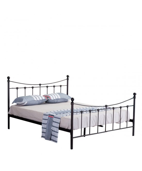 Κρεβάτι ArteLibre SOPHIE Μεταλλικό Sandy Rusty 210x168x110cm (Στρώμα 160x200cm)