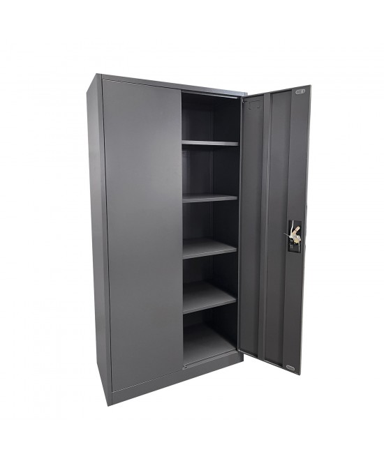 Φοριαμός ArteLibre DURIN Σκούρο Γκρι Μέταλλο 90x45x180cm Φοριαμός ArteLibre DURIN Σκούρο Γκρι Μέταλλο 90x45x180cm