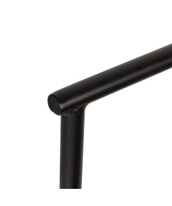 Πολυθρόνα Κήπου ArteLibre INGA Μαύρο/Φυσικό Αλουμίνιο/Rattan 55.5x50x77.5cm