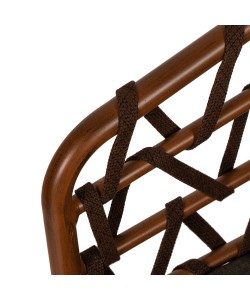 Πολυθρόνα Κήπου ArteLibre BOYOMA Καφέ Αλουμίνιο/Ύφασμα 57x61x79cm